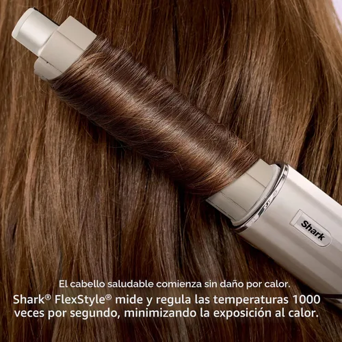 Vista 4 de Shark HD435 FlexStyle Sistema de Peinado y Secado con Aire, Potente Secador de Cabello y Multi-Estilizador con Rizadores de Envoltura Automática