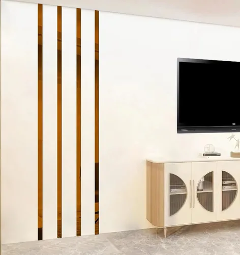 Vista 8 de 15 piezas de moldura flexible autoadhesiva, calcomanías vibrantes como espejos, calcomanías extraíbles para marcos de pared/borde de papel Negro