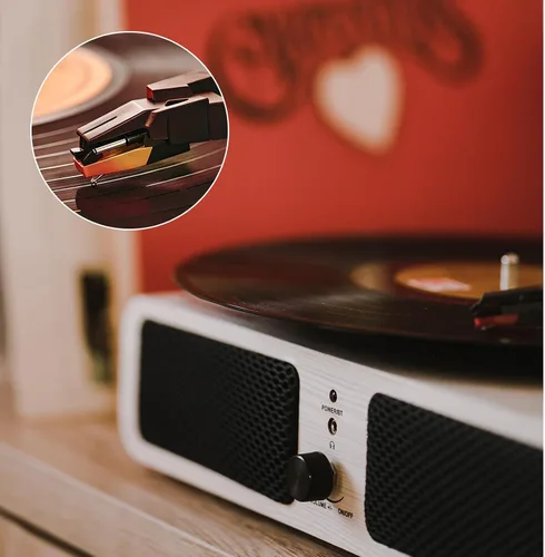 Vista 6 de 3 agujas para tocadiscos, duradero, repuesto de lápiz capacitivo práctico para tocadiscos, accesorios prácticos para sistemas de alta fidelidad