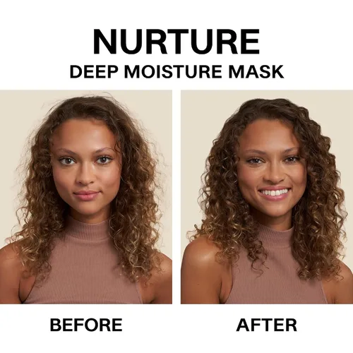Vista 2 de JVN Nurture - Mascarilla hidratante de humedad profunda, tratamiento acondicionador hidratante para el cabello, reduce el encrespamiento y añade