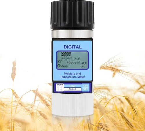 Vista 8 de Medidor de humedad de grano Probador inteligente de humedad de grano para 16 granos Prueba de humedad de granos de café Arroz Trigo Mijo Soja Maíz