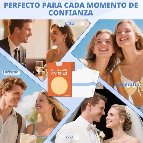 Vista 8 de Cinta de levantamiento de muslos para piel suelta, parches reafirmantes invisibles impermeables para piernas, reducción de la fricción de muslos