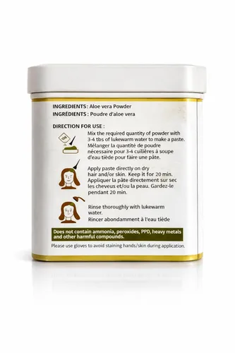 Vista 2 de Hair Bliss Natural Aloe Vera Herbal Hair & Skin Conditioning Powder 12 Individual Sachets (10 gm Each) Reusable Brush & Tray Included By Pride
