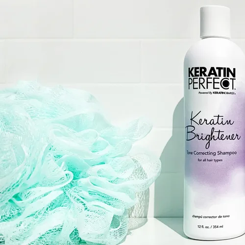 Vista 6 de Keratin Perfect Champú corrector de tono de queratina Brightener - 12oz