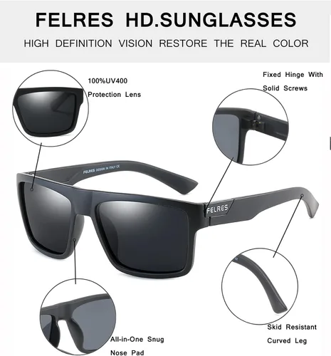 Vista 4 de Gafas de sol deportivas polarizadas para hombre F918