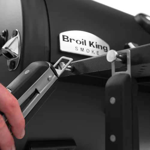 Vista 15 de Broil King 955050 Regal Charcoal Offset 400 Ahumador y Parrilla, Negro