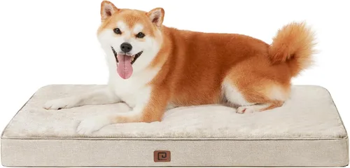 Vista 20 de EHEYCIGA Cama ortopédica de espuma viscoelástica para perros de 30 x 20 pulgadas, cama impermeable para mascotas para perros medianos, alfombrilla