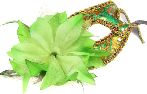 Vista 5 de IETANG Juego de 10 máscaras venecianas de Mardi Gras, accesorios de fiesta