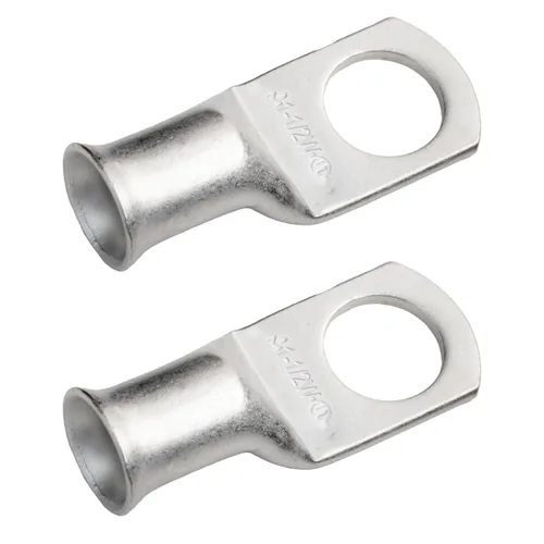 Vista 221 de SELTERM 5 piezas terminales de cable de cobre estañado 1/0 AWG perno de 1/2", extremos de cable de batería, terminales de anillo, conectores