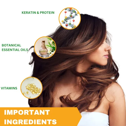 Vista 5 de Champú de queratina para el cuidado del tratamiento del cabello, 3.3 onzas, champú para el cabello sin sulfatos ni parabenos, champú de colágeno