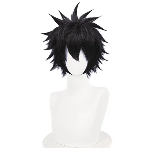 Vista 35 de COSPLAZA Peluca de cosplay de niña larga y recta azul profundo de pelo completo de anime