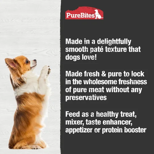 Vista 4 de PureBites Patés de pollo para perros, solo 1 caja de ingredientes de 12