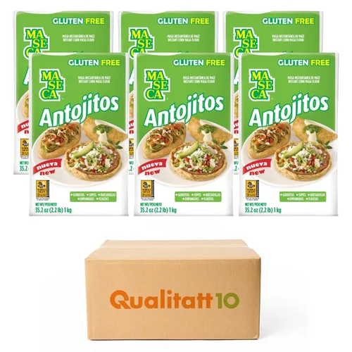 Vista 2 de Maseca Antojitos - Harina instantánea de masa de maíz sin gluten, 2 libras, paquete de 6 por Qualitatt