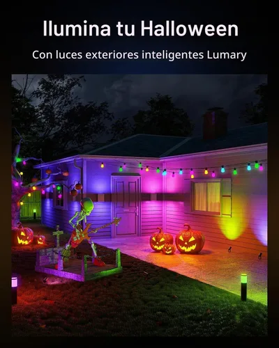 Vista 8 de Lumary - Luces inteligentes de camino de bajo voltaje 2100LM paquete de 6, IP65 impermeable, 24 V