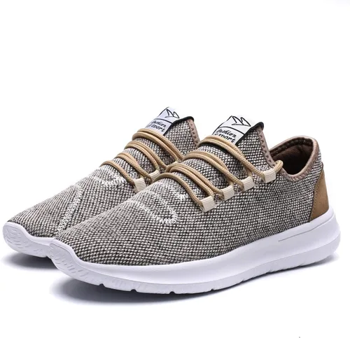 Vista 2 de KEEZMZ - Zapatos deportivos modernos y transpirables para hombres, zapatos ligeros para correr de malla, con una suela suave, estilo casual