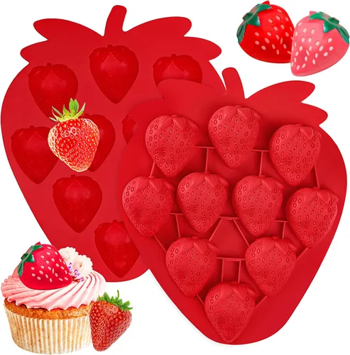 Vista 9 de Webake Molde de silicona de hoja de arce, paquete de 2 moldes de hojas de 8 cavidades para cubitos de hielo, chocolate, dulces, cupcakes