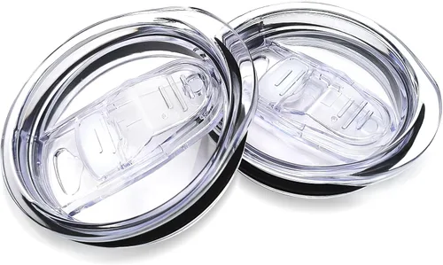 Vista 8 de Tapas de repuesto para vaso de vino de 12 onzas, diámetro interior de 2.8 x 2.8 pulgadas, paquete de 2 fundas deslizantes de silicona a prueba