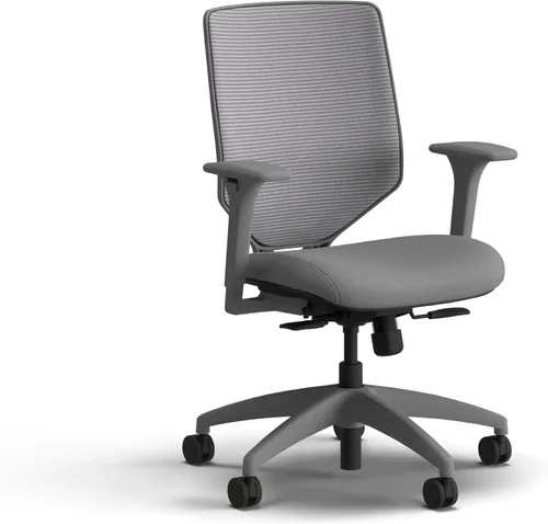 Vista 23 de HON Solve - Silla de oficina ergonómica, soporte de malla con respaldo de malla, soporte lumbar ajustable, brazos ajustables en altura, marco