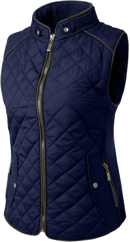 Vista 2 de NE PEOPLE Chaleco ligero acolchado con cremallera para mujer S-3XL