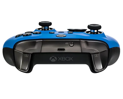 Vista 3 de Xbox Elite Series 2 Custom Soft Touch Controller - Soft Touch Feel, Added Grip, Cool Blue Color - Compatible with Xbox One, Series X, Series S