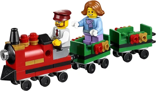 Vista 2 de LEGO 40262 Mini tren de Navidad, juego de temporada de día festivo 169 piezas