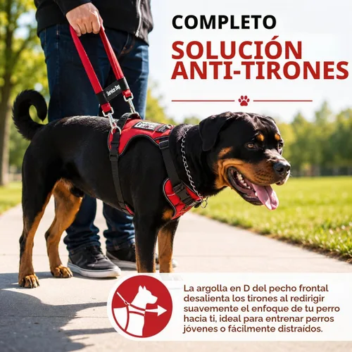 Vista 5 de ActiveDogs - Chaleco de servicio para perro, arnés sin tirones, pequeño