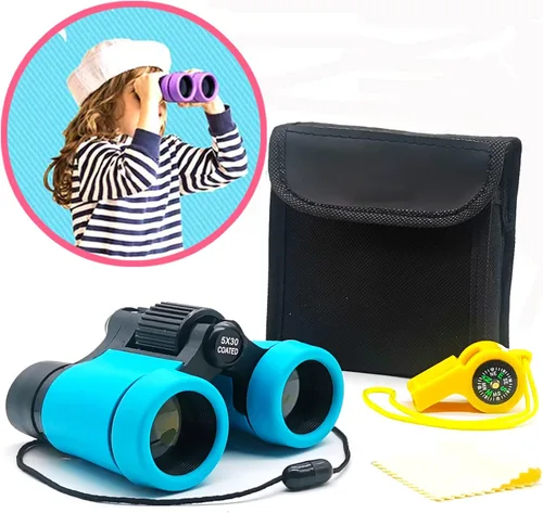 Vista 13 de Binoculares para niños, los mejores regalos para niños de 3 a 12 años, óptica de alta resolución, a prueba de golpes, mini binoculares para niños