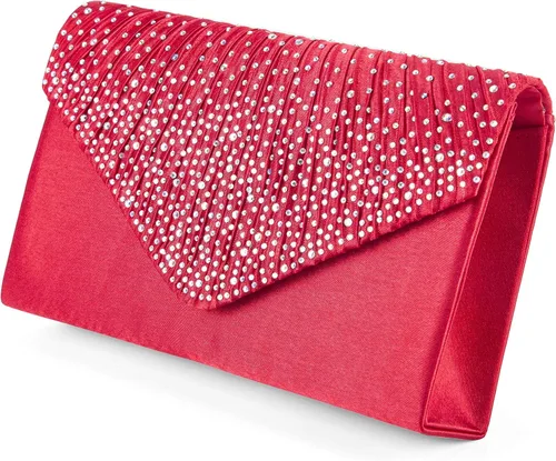 Vista 5 de LIFEWISH Bolso de noche con purpurina y diamantes de imitación para mujer