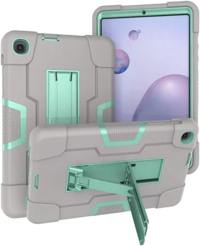 Vista 9 de Funda para Samsung Galaxy Tab A 8.4 2020, resistente policarbonato duro de silicona suave a prueba de golpes, resistente funda protectora de alto