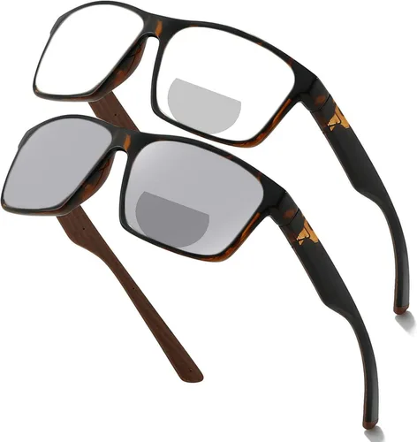 Vista 10 de Gafas de lectura bifocales fotocromáticas de transición para hombres y mujeres Deportes resbiopic conducción ciclismo lectores gafas de sol