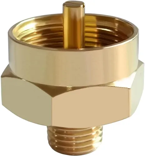 Vista 5 de Joywayus Rosca de tubo macho de 1/4 x 1 "-20 hembra ajuste universal tanque de propano de 1 libra rosca cilíndrica de latón macizo