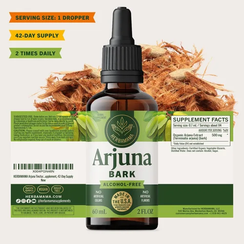 Vista 8 de HERBAMAMA Extracto de corteza de Arjuna: circulación y apoyo antioxidante
