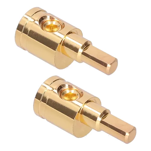 Vista 8 de Reductor de cable de audio, conector de terminal reductor de cable 0GA, cobre puro, chapado en oro, para modificación de amplificador de audio