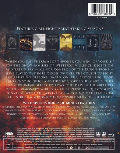 Vista 2 de Game of Thrones Complete Series Blu-ray