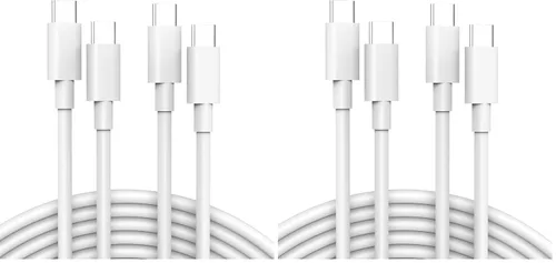 Vista 12 de Cable USB C a USB C de 1M/3.3 pies para iPhone 17/16/15 Pro Max Plus, cargador MacBook Air/Pro, iPad Pro 13/12.9/11 pulgadas, Air 5/4, Mini 6, Pixel