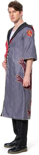 Vista 5 de Disfraz de mago para cosplay, capa de bruja, capa para fanáticos de la casa, uniforme escolar, Halloween, unisex