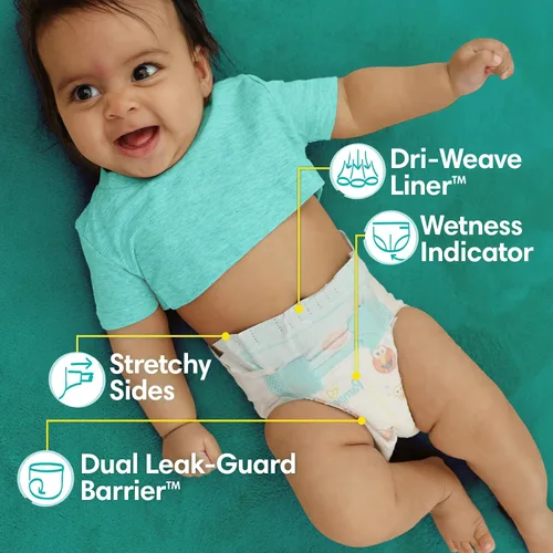 Vista 2 de Pañales Pampers Baby Dry, PG-5801, Baby Dry, 1, Multicolor, 1, 1
