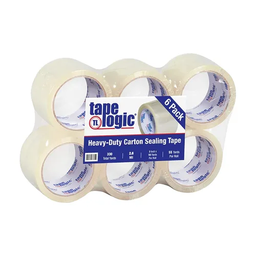Vista 8 de Tape Logic Cinta de embalaje (6 rollos), 3" x 110 yardas - Fuerte recarga de cinta de embalaje para envío, mudanza, cumplimiento de pedidos