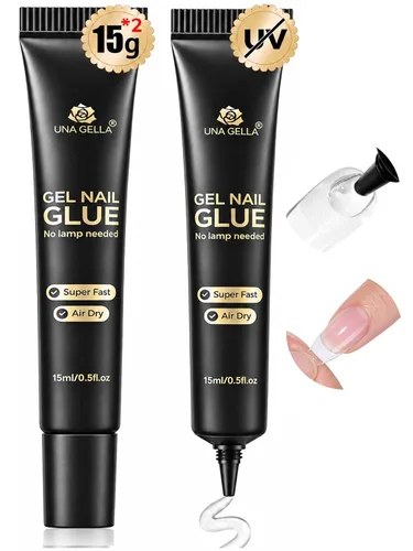 Vista 26 de UNA GELLA Nail Glue Remover for Press On Nails 20ml Acetone-Free Pinpoint