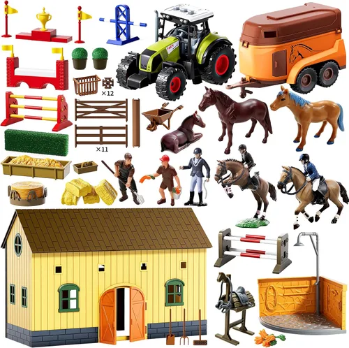 Vista 8 de Juego de caballos para niños, juguetes de caballos para niñas