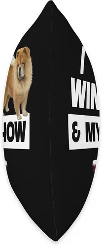Vista 2 de I Love Wine and My Chow Chow Dog Mom Dad Drinking Fun Throw Pillow
