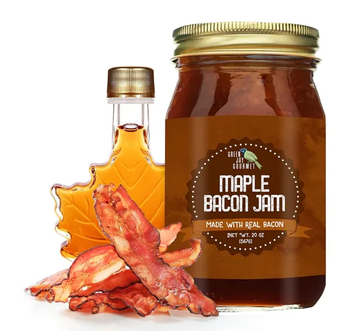 Vista 9 de Green Jay Gourmet Mermelada de Tocino y Jalapeño – Crema clásica para hamburguesas, sándwiches, tostadas, charcutería – Sabor dulce y salado