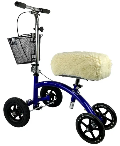 Vista 2 de KneeRover Cojín de felpa sintética de piel de oveja de lujo para patineta, accesorio para rodillera, con acolchado de espuma gruesa y cómoda, se