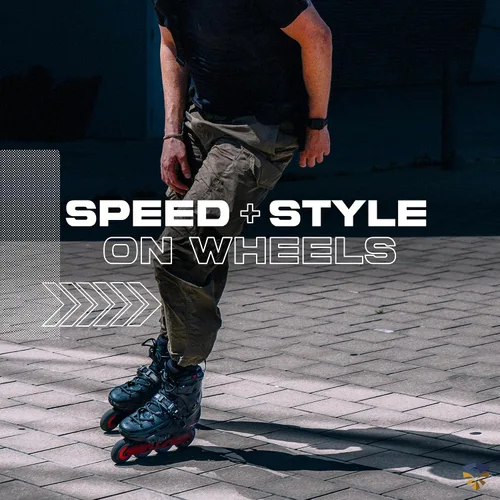 Vista 5 de Flying Eagle F4 Raven Freeskate - Patines en línea para adultos hombres, patines en línea de velocidad para hombres, patines en línea para hombres