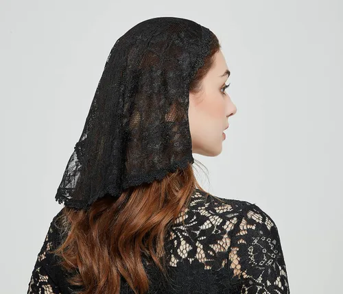 Vista 6 de FANFAN Chapel Veil Y023 - Diadema para iglesia