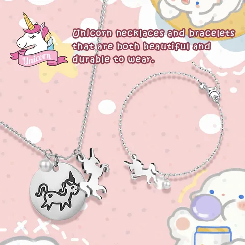 Vista 4 de efubaby Joyero grande para niñas caja musical de 5 capas con puerta oscilante bailarina giratoria juego de joyas de unicornio incluido organizador