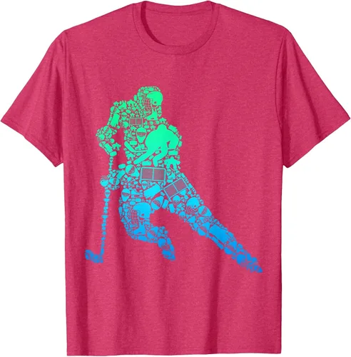 Vista 10 de Jugador de hockey sobre hielo Camiseta de hockey sobre hielo para hombres y niños Asphalt Grey