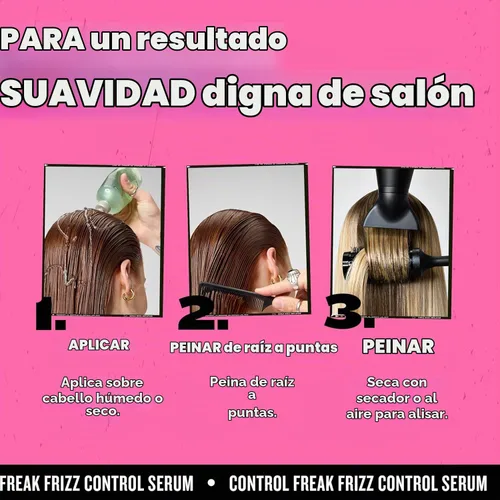 Vista 6 de TIGI Suero para el cabello rizado o encrespado control freak cuidado del cabello y alisador 8.62 fl oz