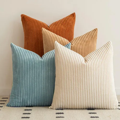 Vista 9 de LANANAS Fundas de almohada neutrales para sofá de 18x18 pulgadas, juego de 4 fundas decorativas de estilo granja boho para sala de estar, sofá