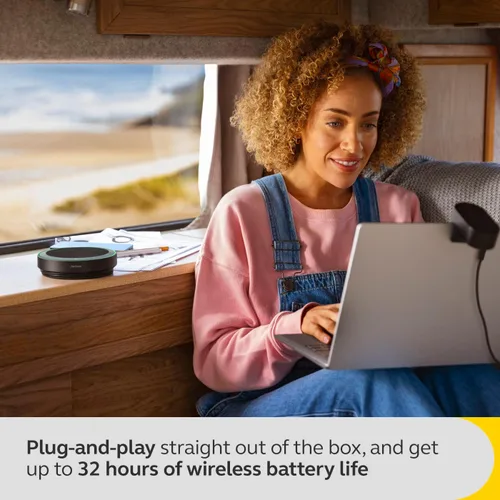Vista 7 de Jabra Speak2 75 (Edición 2025) Altavoz Inalámbrico Bluetooth - 4 Micrófonos con Cancelación de Ruido, Altavoces de 65mm - Nueva Función